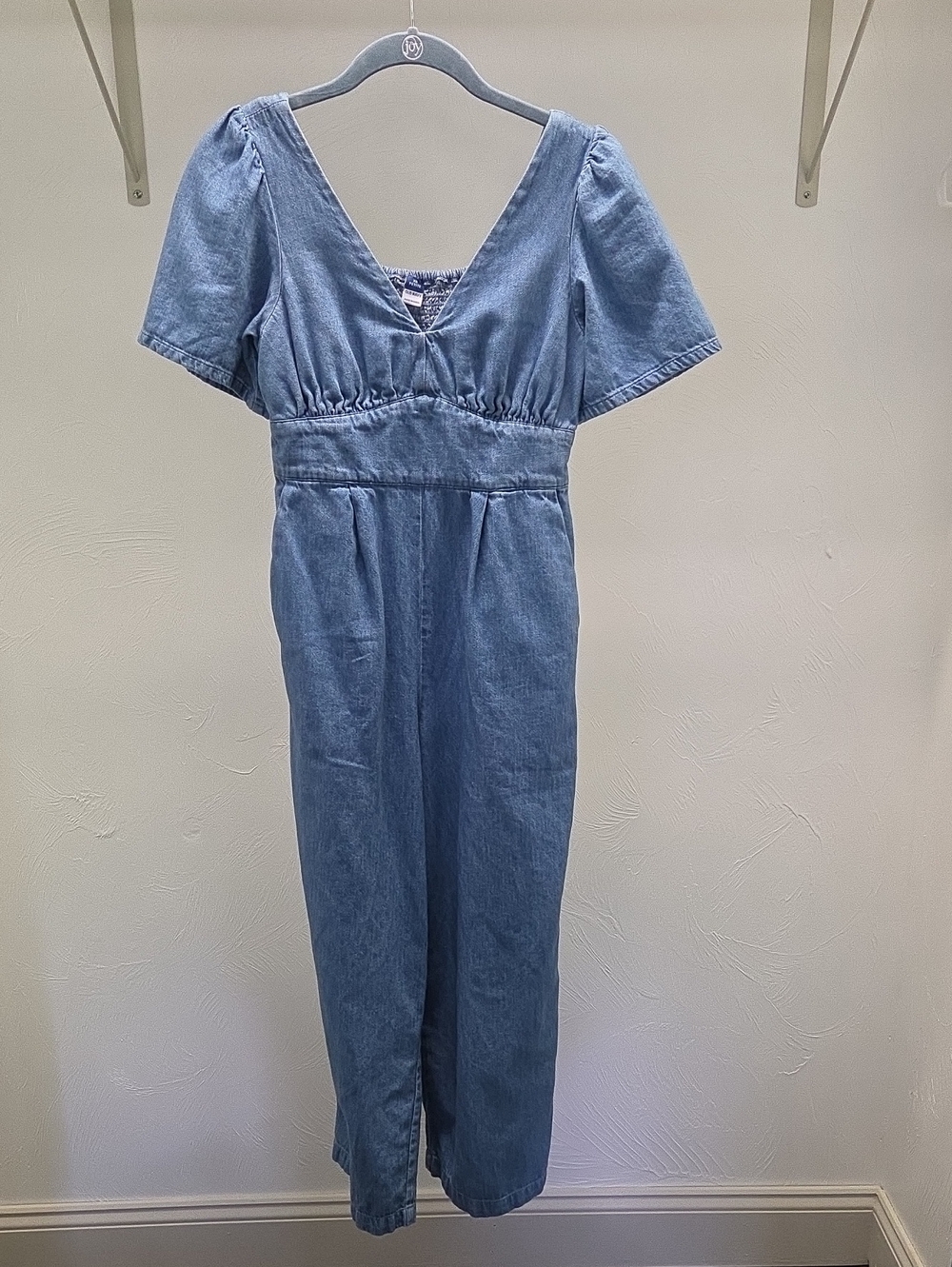 Old Navy light blue denim jumpsuit Size Petite XS